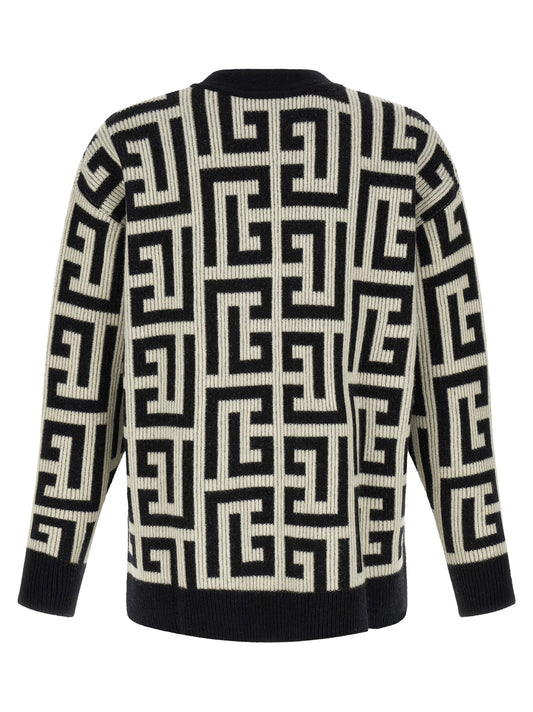 Balmain Monogram Macro Cardigan