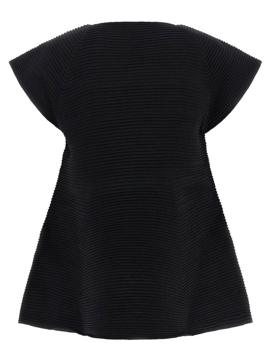 Issey Miyake Corrugated Knit Dress