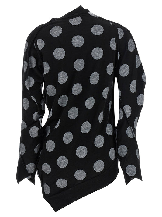 Junya Watanabe Polka Dot Maxi Cardigan