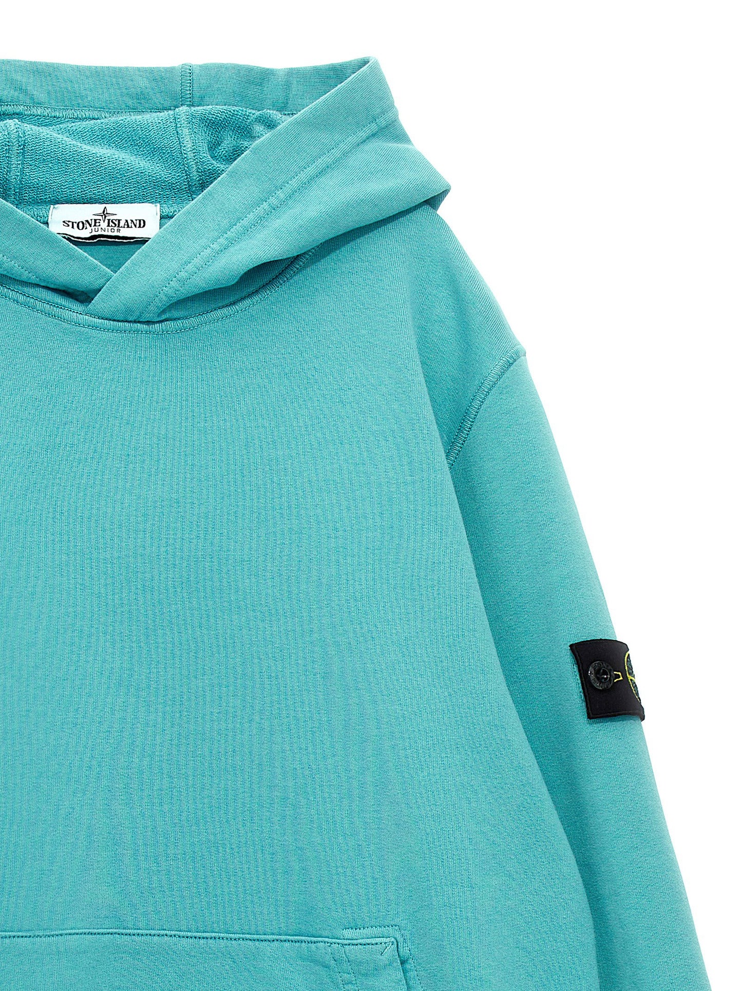 Stone Island Junior Logo Badge Hoodie