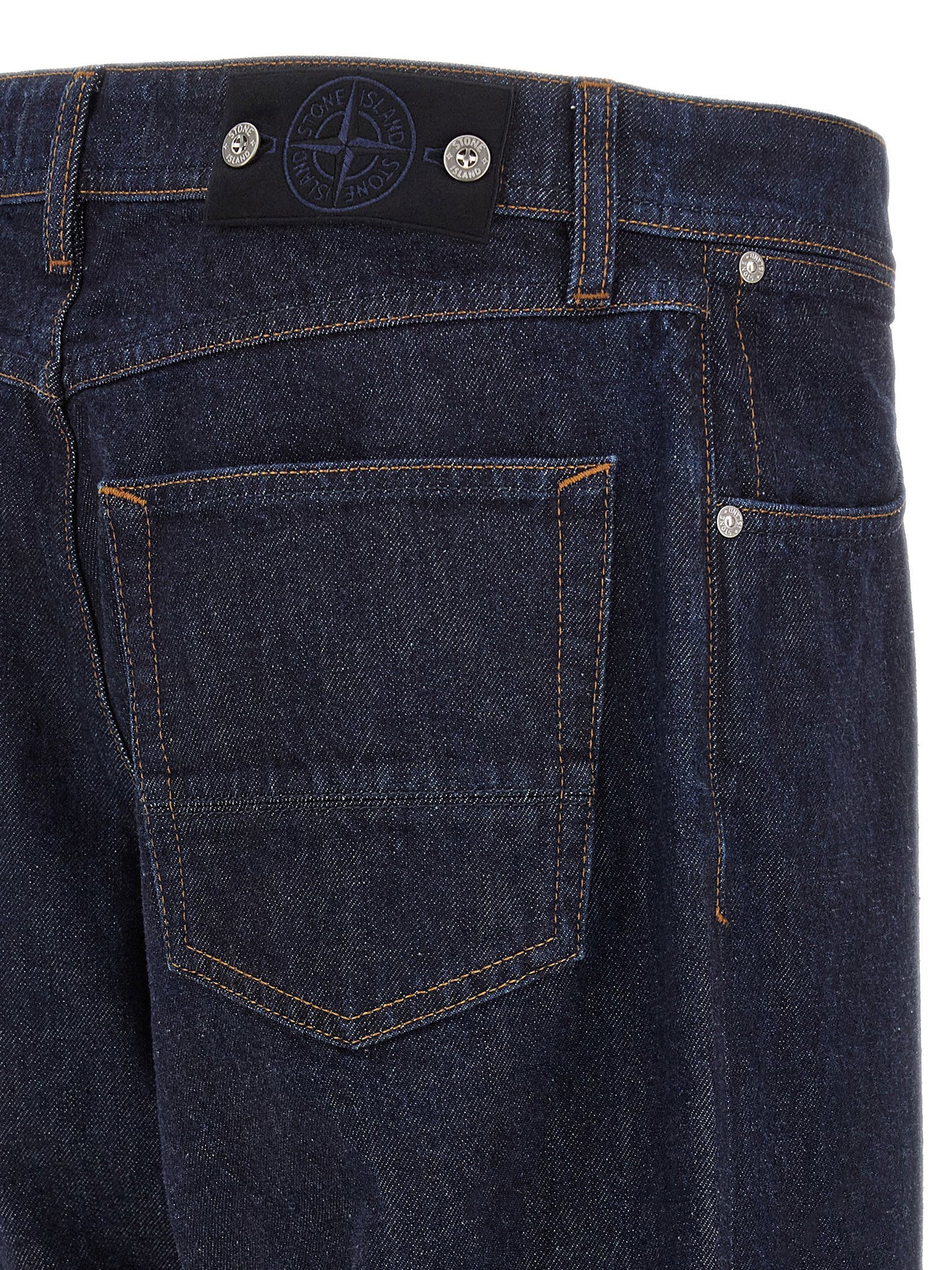Stone Island Indigo Denim-rinsed Jeans