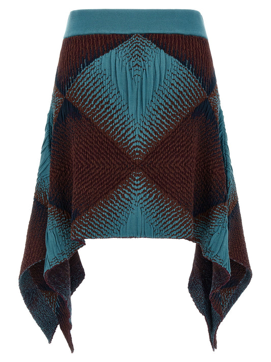 Kiko Kostadinov Ikat Argyle Skirt