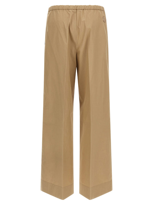 Moncler Grosgrain Logo Patch Pants
