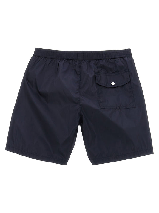 Moncler Enfant Tricolor Trim Swimsuit