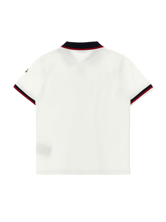 Moncler Enfant Tricolor Polo Shirt