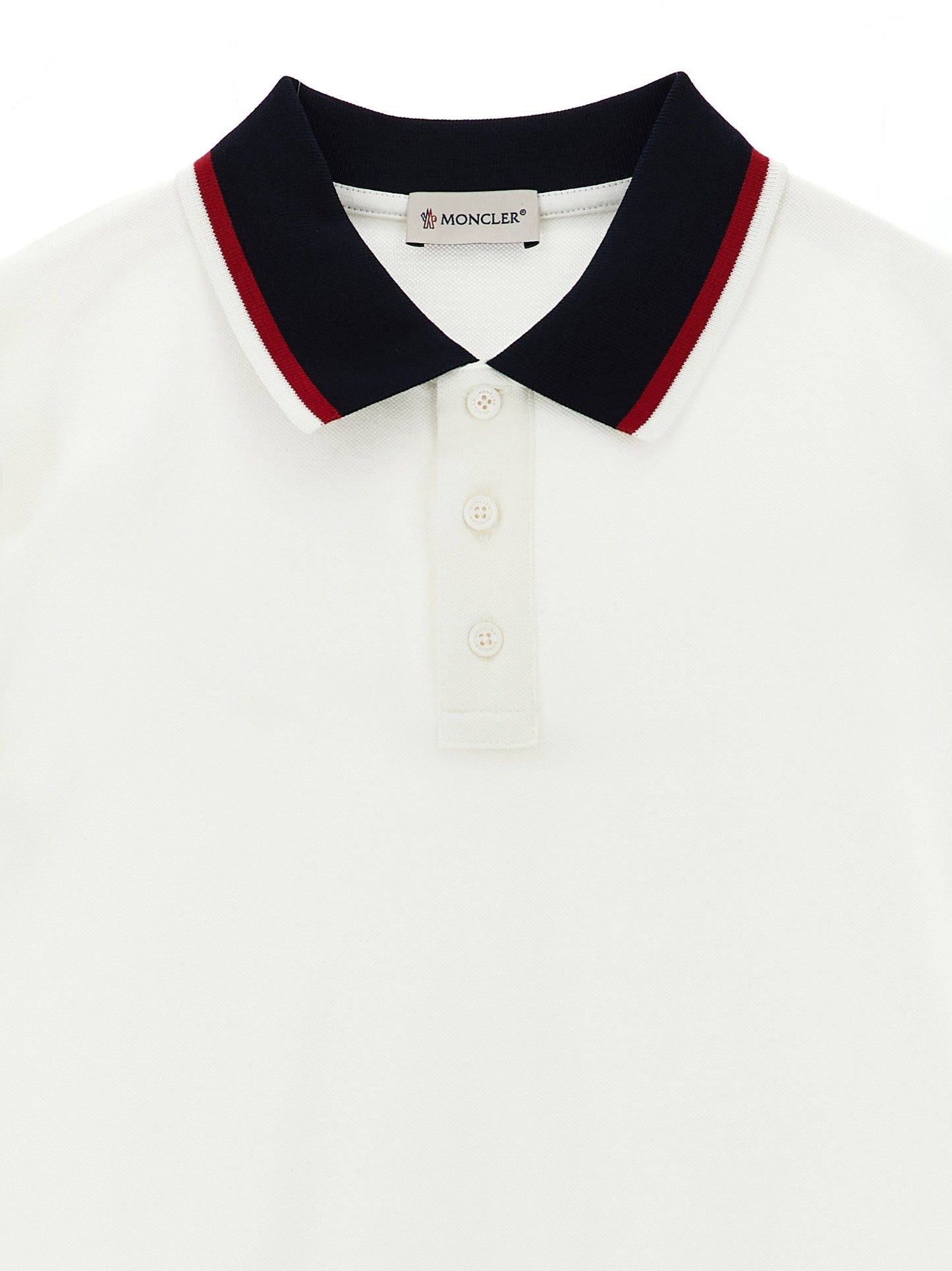 Moncler Enfant Tricolor Polo Shirt
