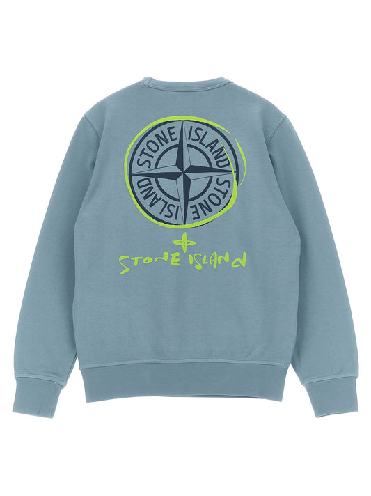 Stone Island Junior Logo Print Sweatshirt