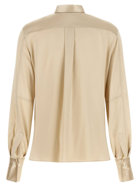 Brunello Cucinelli Satin Silk Shirt