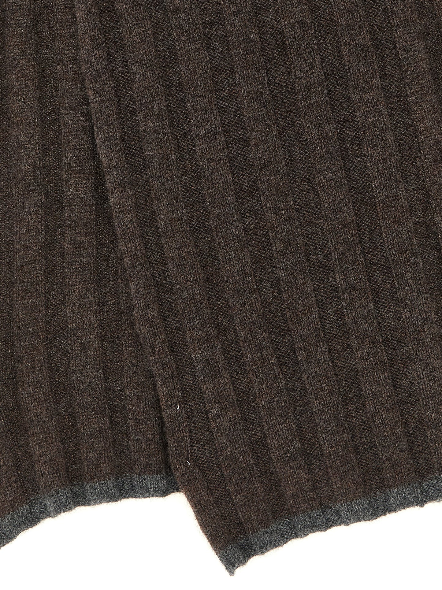 Brunello Cucinelli Ribbed Cashmere Knit Scarf