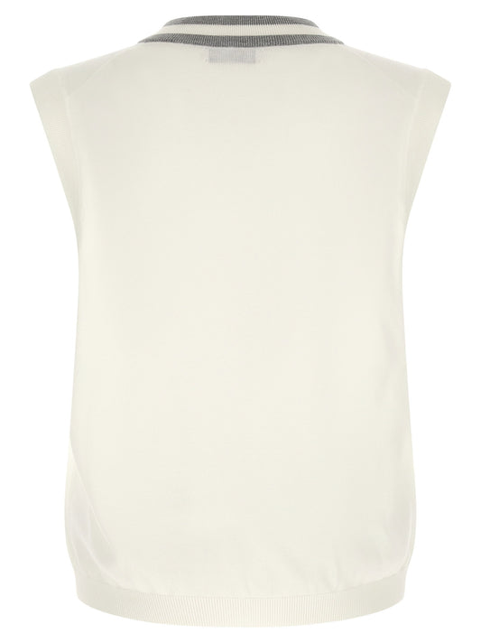 Brunello Cucinelli Logo Patch Vest