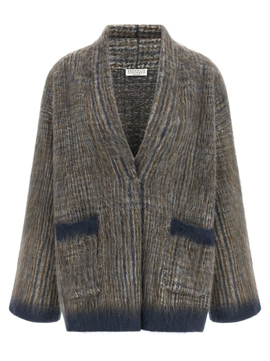 Brunello Cucinelli Cardigan With Scarf