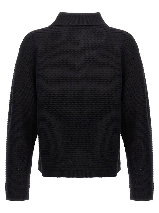Purple Logo Embroidery Sweater