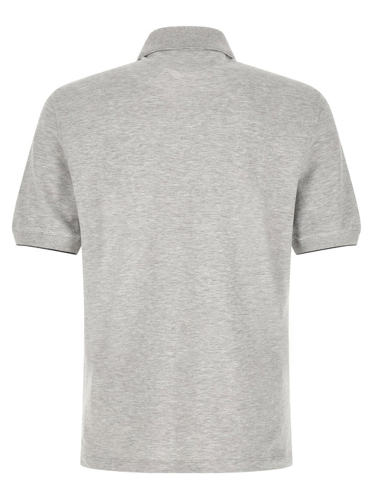 Brunello Cucinelli Logo Piqué Polo Shirt