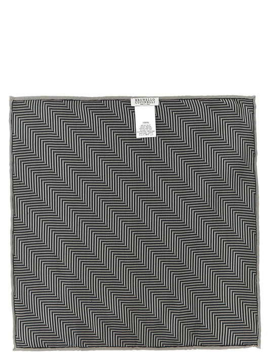 Brunello Cucinelli Chevron Pocket Clutch