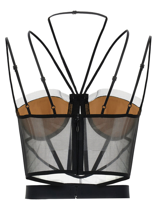 Nensi Dojaka Sheer Corset Top
