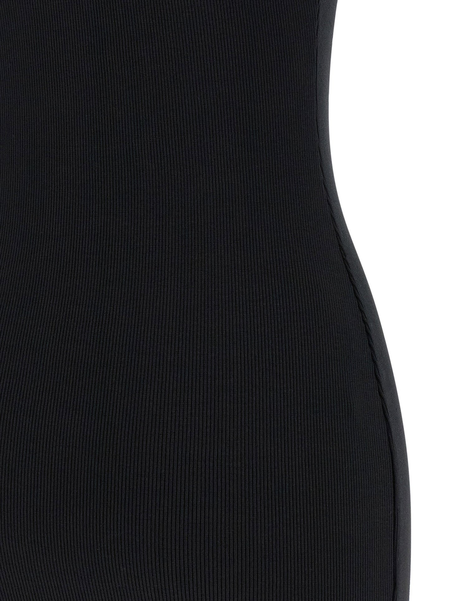 فستان Off-White بطبعة الشعار