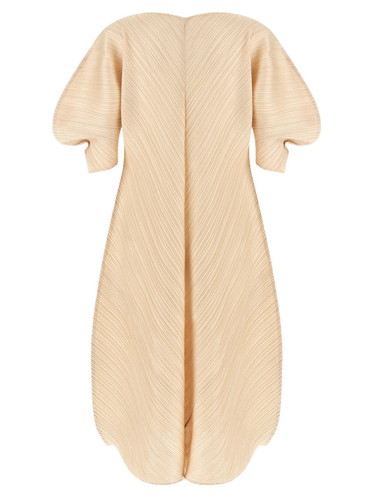 Pleats Please Issey Miyake Sculptural Sleeve Dress