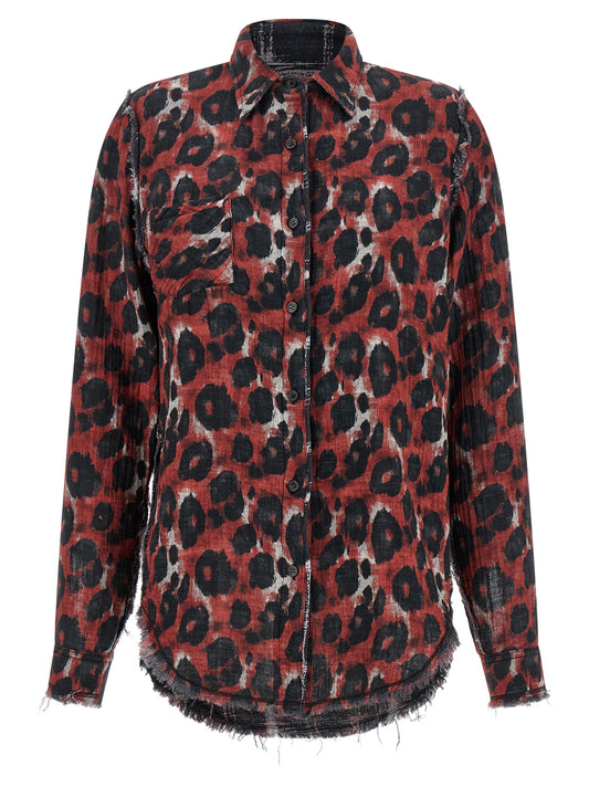 R13 R13 Fringed Hem Reversible Shirt
