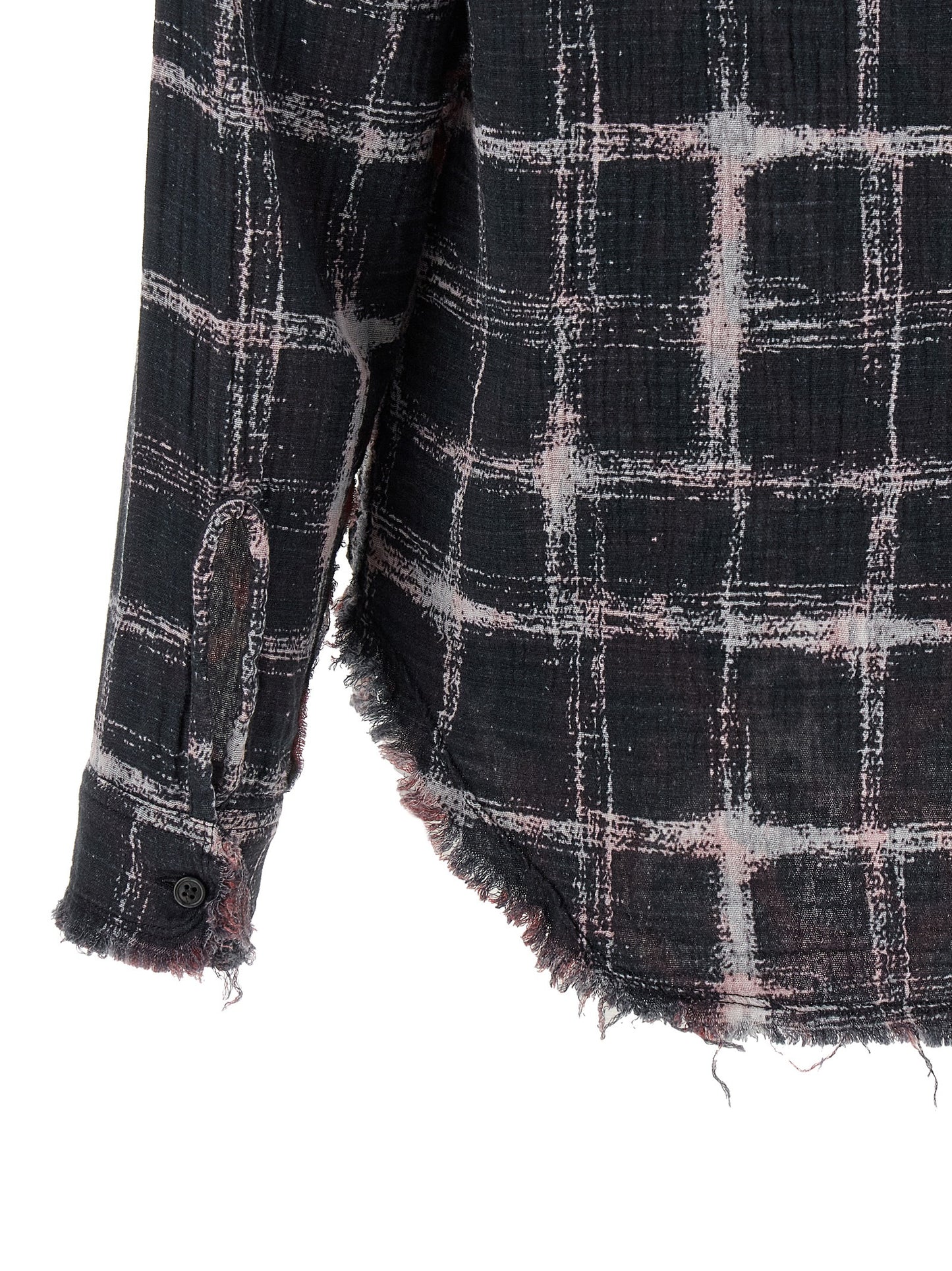 R13 R13 Fringed Hem Reversible Shirt