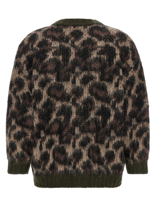 R13 Animal Print Cardigan
