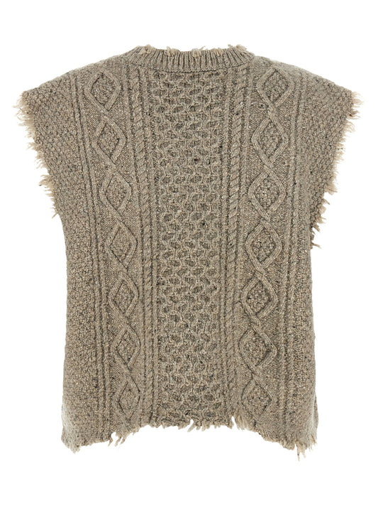 R13 Boyfriend Cable Vest