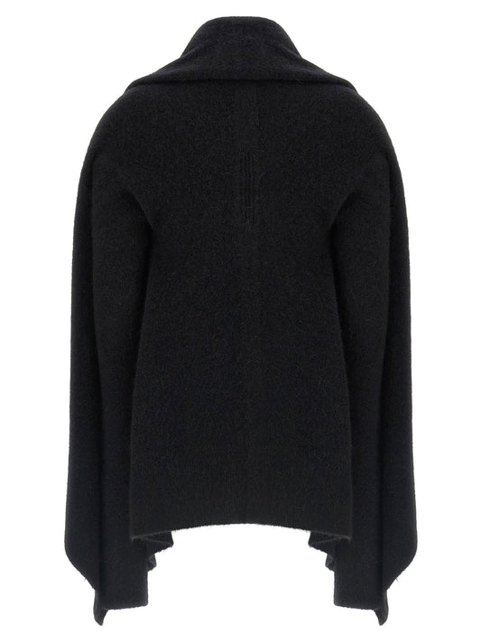 Rick Owens Hooded Medium Wrap Cardigan