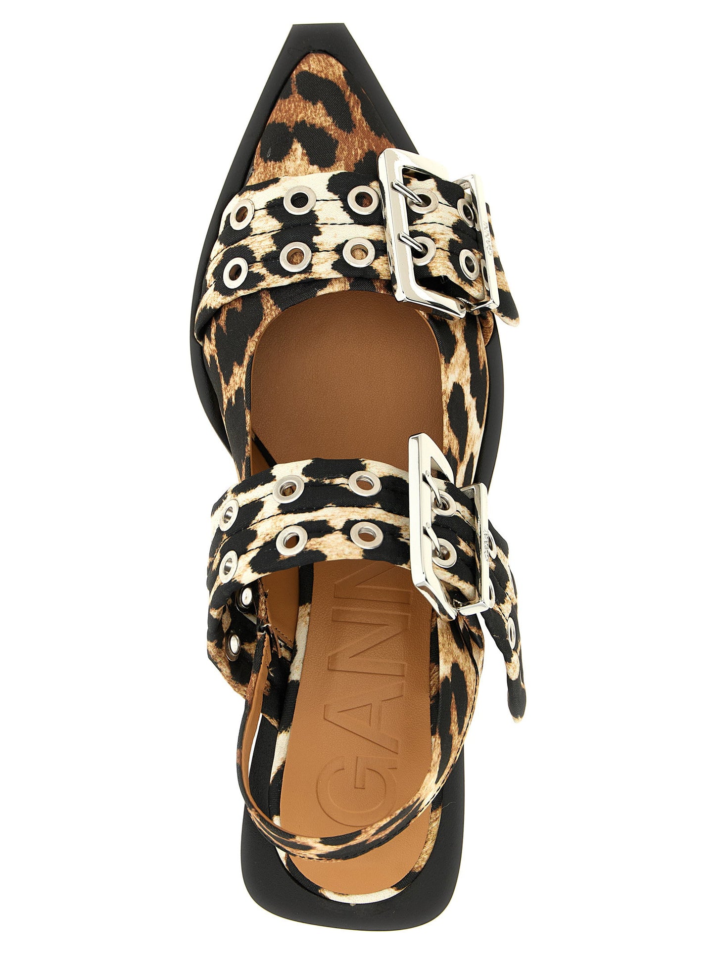 حذاء غاني ليوبارد ستان نسائي بمشبك خلفي