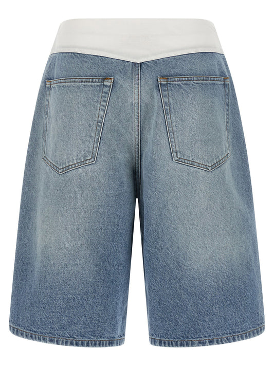 Mm6 Maison Margiela White Carré Bermuda Shorts