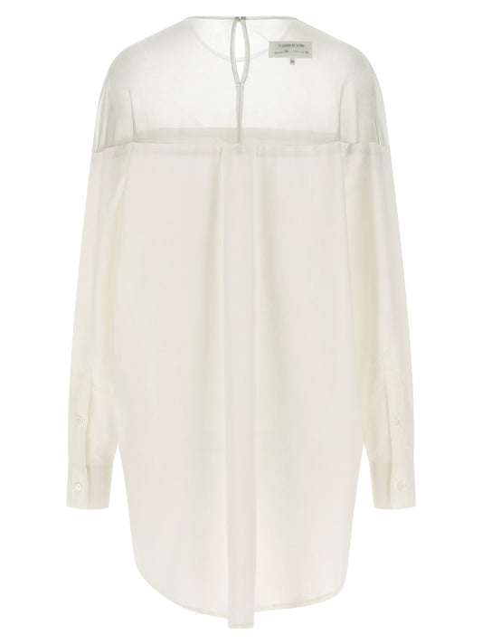 Mm6 Maison Margiela Tulle Insert Shirt