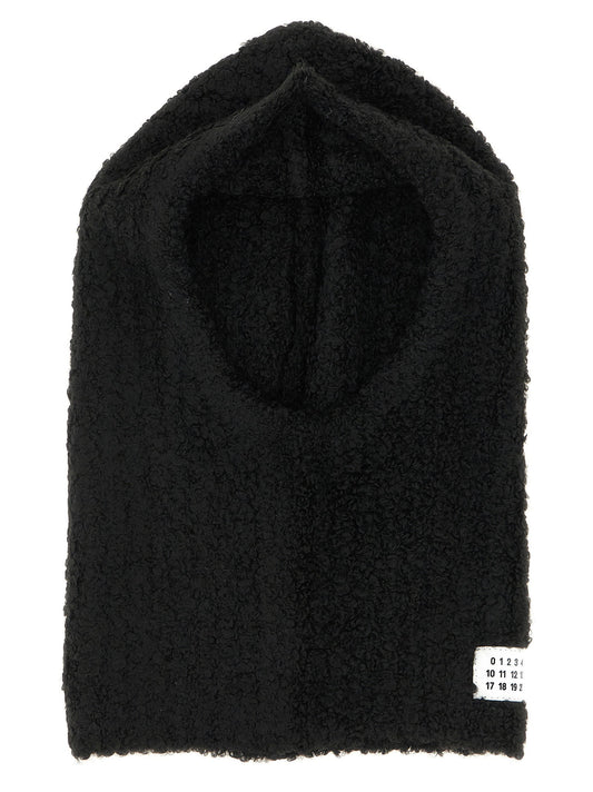 Mm6 Maison Margiela Bouclé Balaclava With Logo