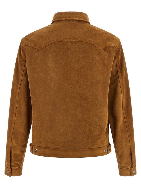 Dsquared2 Suede Boxy Shirt Jacket