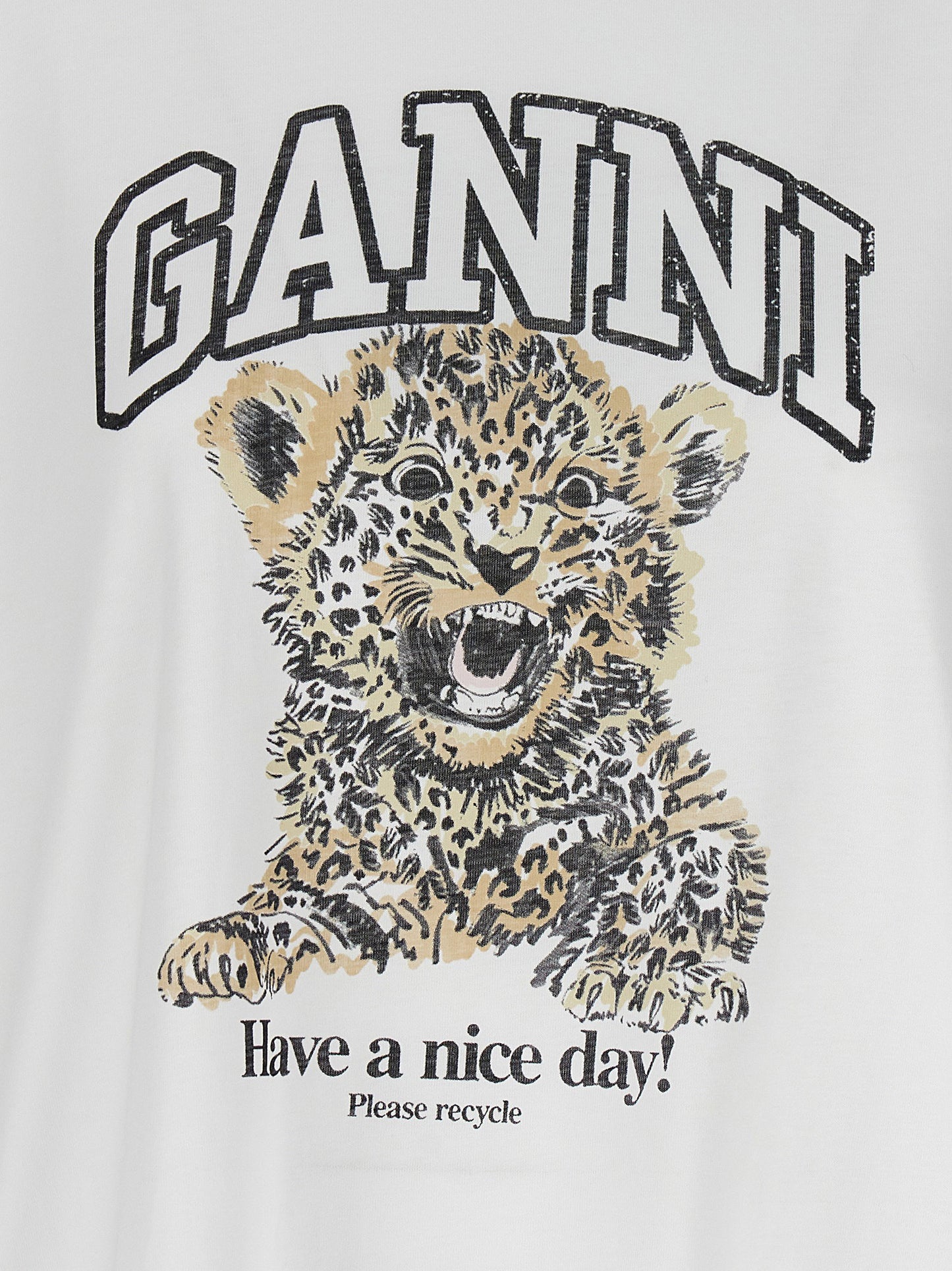 Ganni Ganni Leopard T-shirt