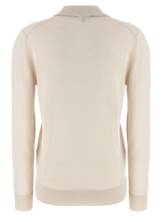 Brioni Cashmere And Silk Polo Shirt
