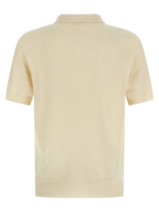 Ma'ry'ya Spongy Effect Polo Shirt
