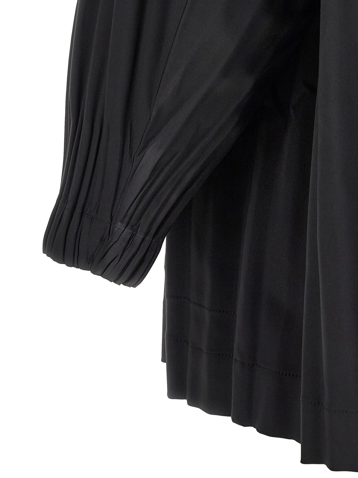 A-line black 'Smooth Coat' coat