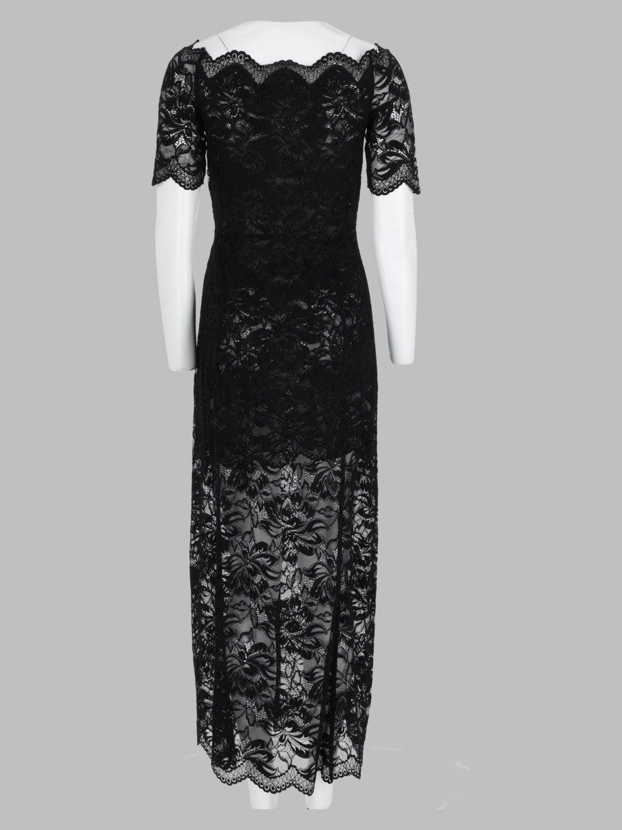 Abito Midi In Pizzo