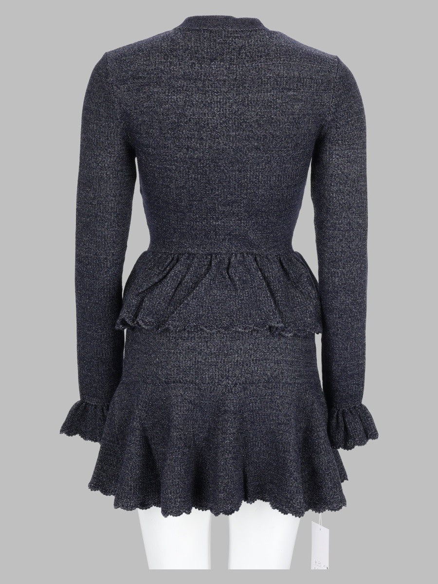 Abito Mini in Maglia Testurizzata