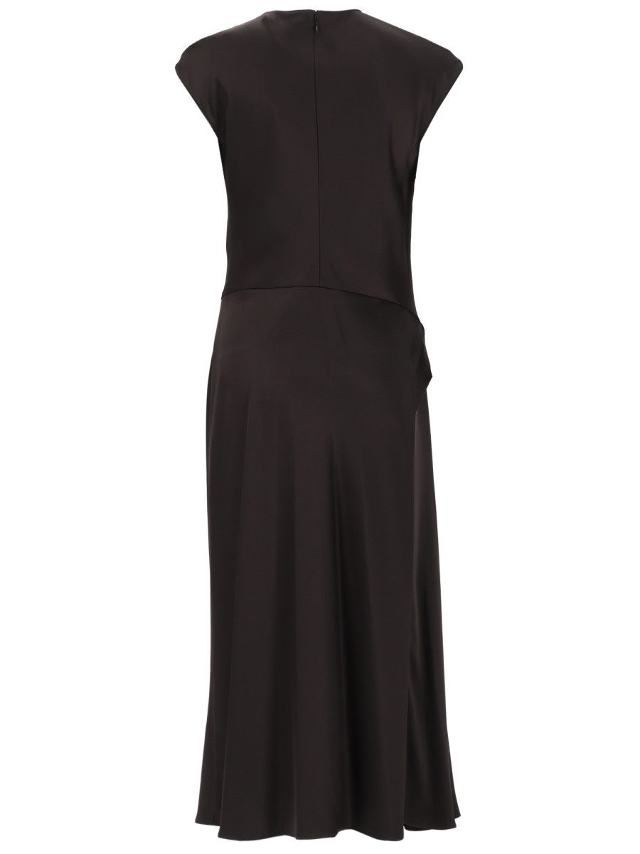 فستان ساتان "TWIST BODICE"