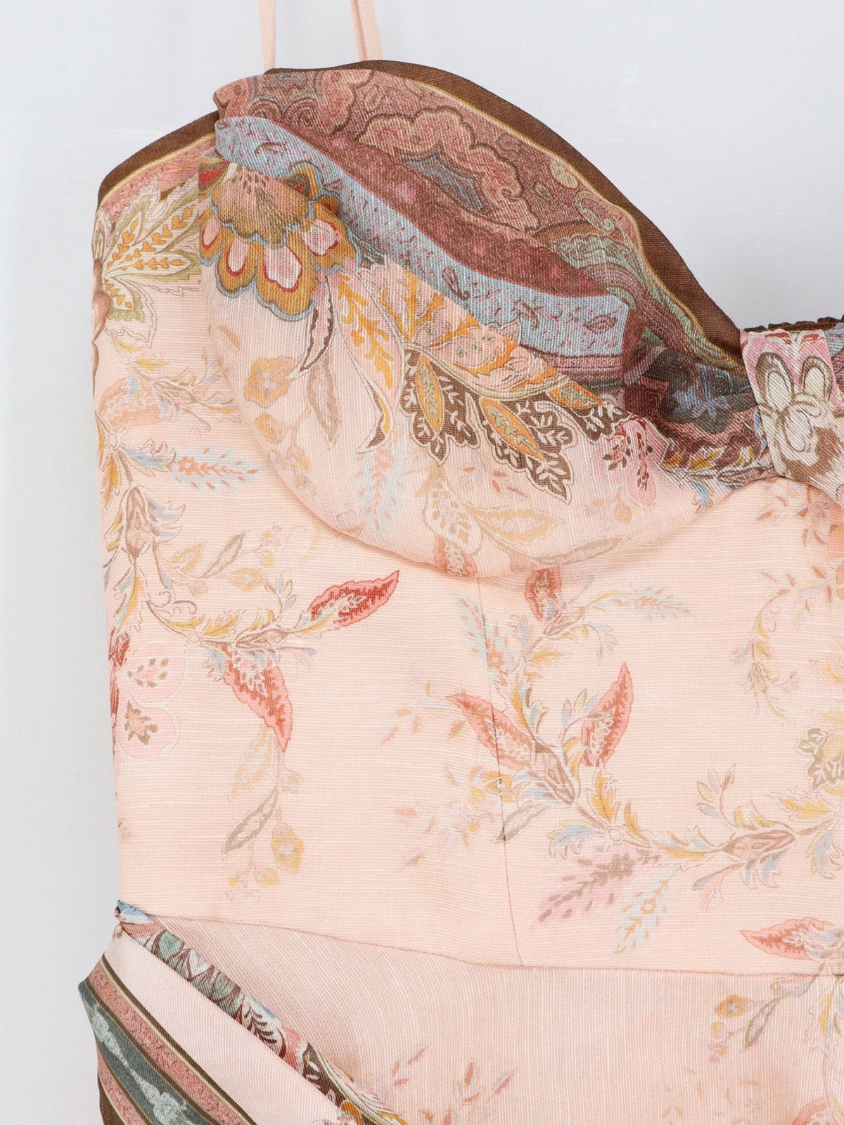 Alchemy silk and linen blend midi dress with all-over floral print