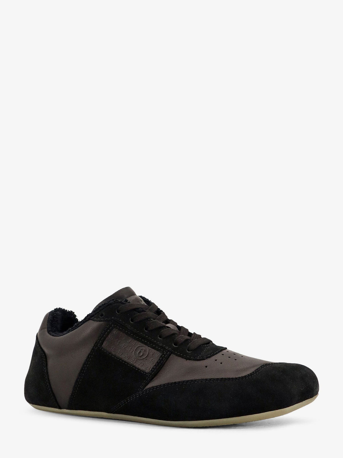 Anatomic suede and leather sneakers