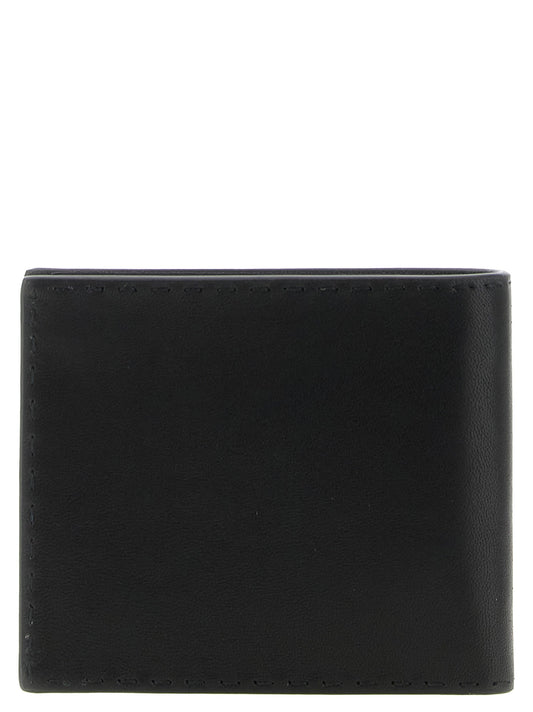 Antiqued leather wallet