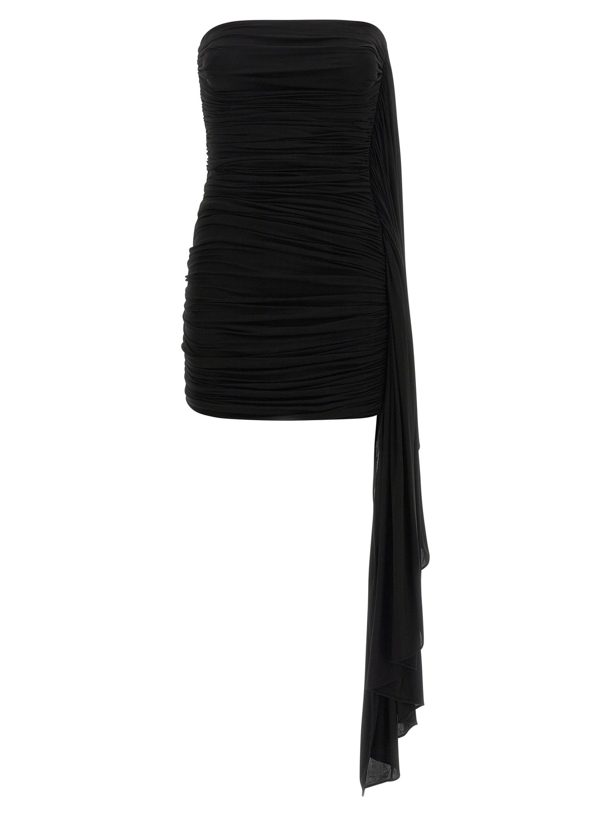 Asymmetrical draped dress