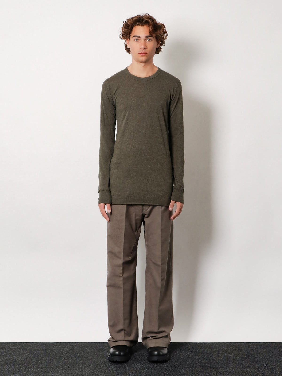 Basic LS T viscose blend T-shirt