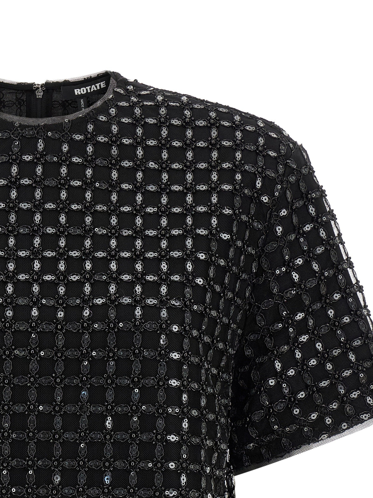 'Beaded Oversize' top