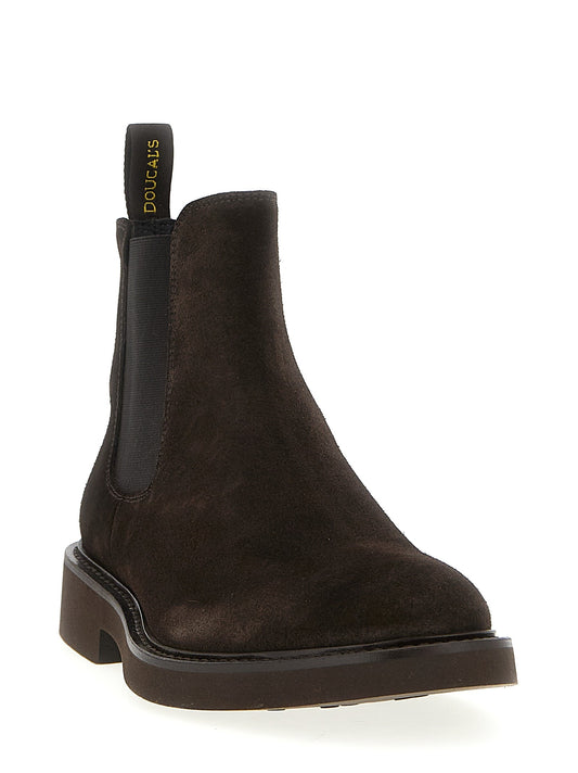 Suede Beatles ankle boots