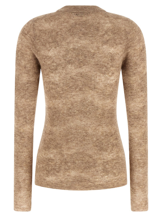 Beige 'Flower Lace' sweater