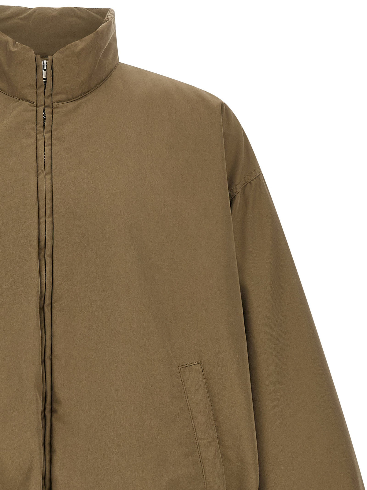 Beige Padded Windbreaker