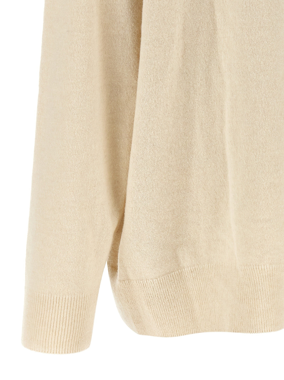Beige ring neck sweater