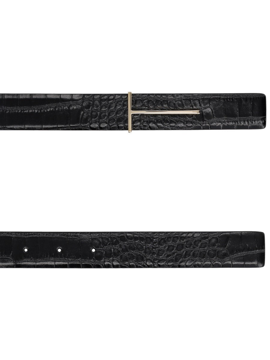 BELT WITH BUCKLE "T"
