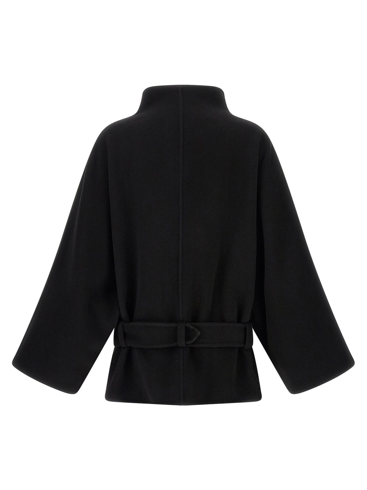 Black 'Alba Midi' coat